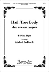 Hail True Body SATB choral sheet music cover